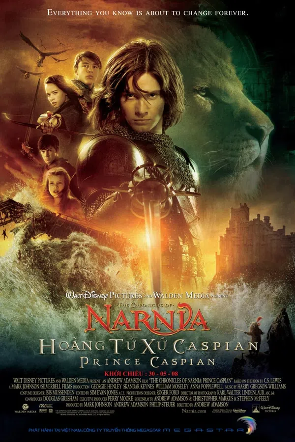 Poster phim Biên Niên Sử Narnia: Hoàng Tử Caspian trên Phim Mới