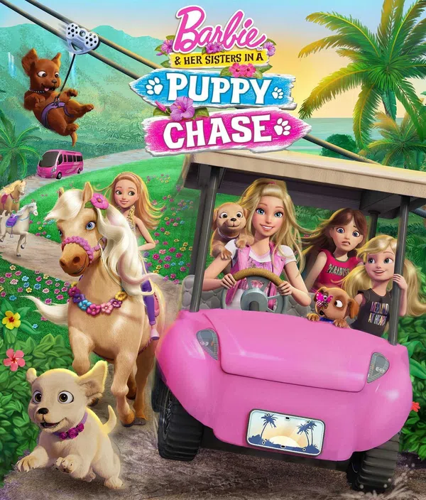 Poster phim Chị em Barbie đuổi theo các chú cún trên Phim Mới