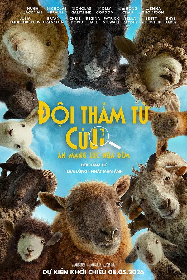Poster phim Đội Thám Tử Cừu: Án Mạng Lúc Nửa Đêm trên Phim Mới
